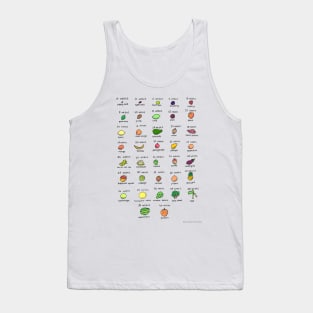 Baby size chart - fruit and veg Tank Top